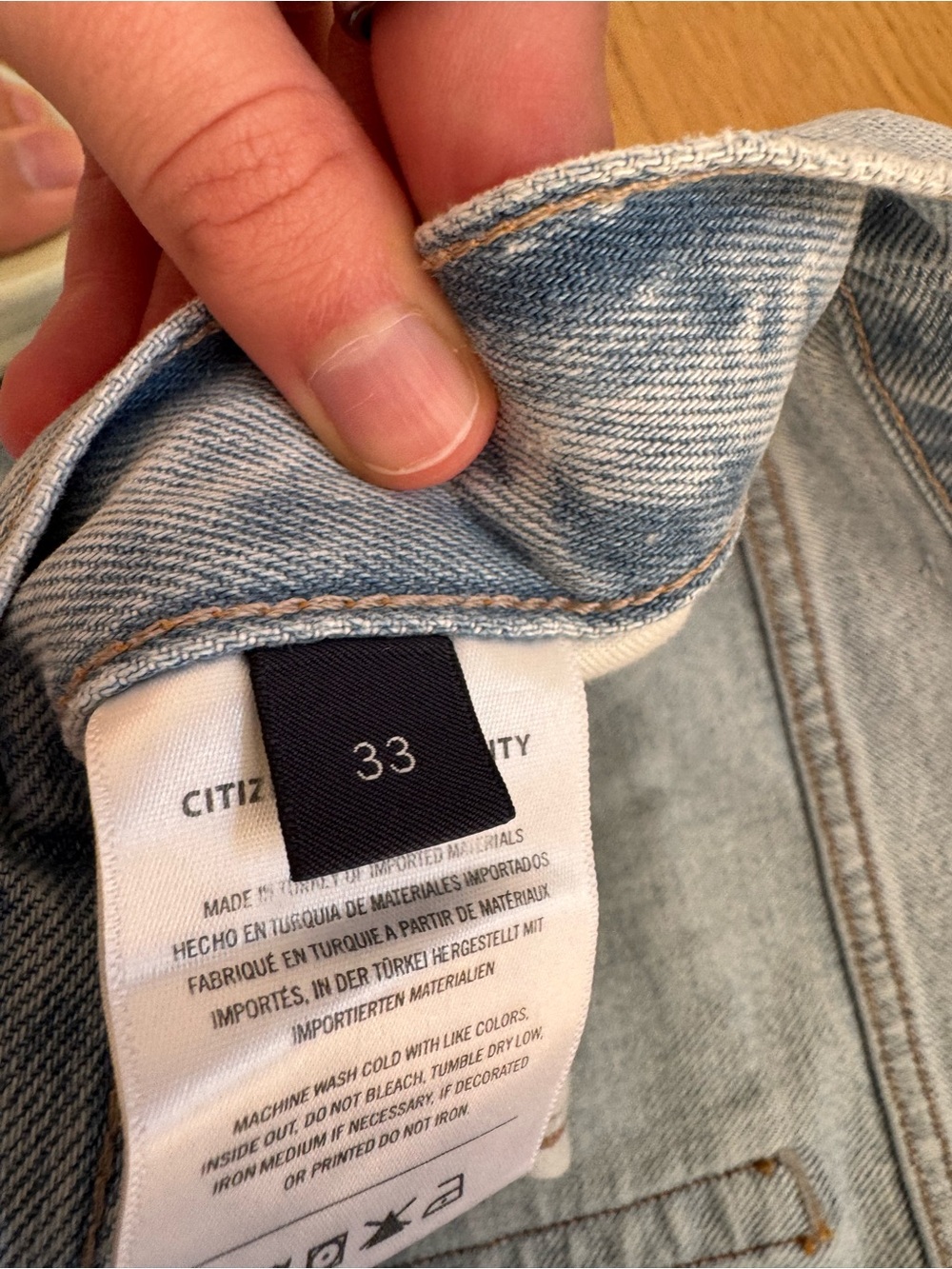 Light Blue Distressed Jeans - Picture 3 of 4